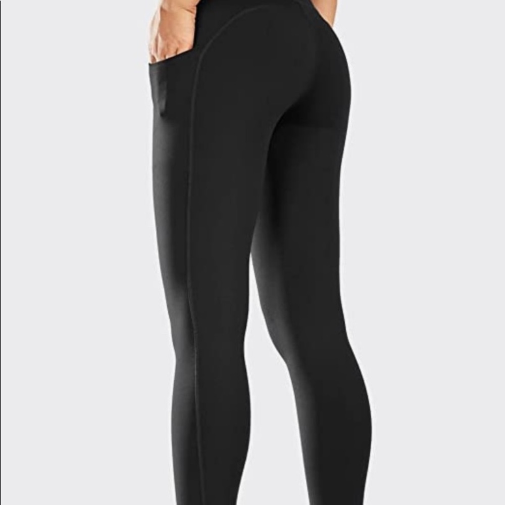 3 pairs Black Leggings with pockets BALEAF Women’s 28” Yoga Pants